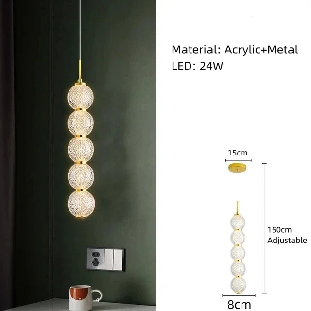 suspension lumineuse pendentif géométriques blanc doré moderne or adjustable chambre salon