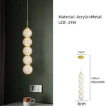 suspension lumineuse pendentif géométriques blanc doré moderne or adjustable chambre salon