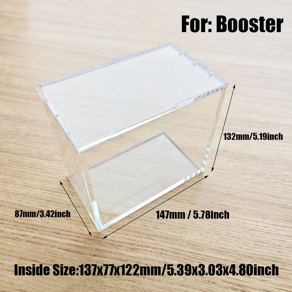 Boîte de rangement transparente ouverte avec des bonbons à l'intérieur