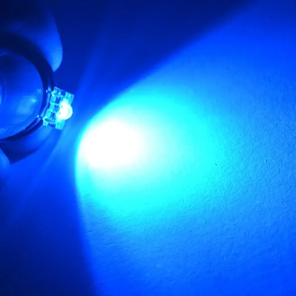 diodes led 3mm blanc rouge vert bleu jaune transparentes super flux 20ma 3v ccc