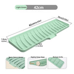tapis lavage évier silicone gris vert beige moderne respectueux environnement 42x10cm