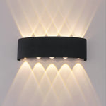 applique murale moderne led noir jaune lumiere mur triangulaire minimaliste fixee mur points lumineux