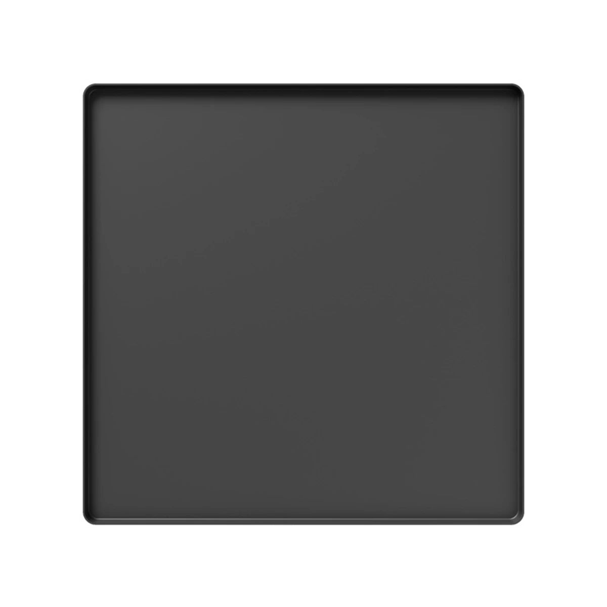 tapis silicone anti dérapant moderne plateau protection sol 50x50cm bord surélevé gris noir