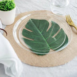 serviettes table toile jute beige rustique respectueuses l'environnement assiettes tasses théière decoration table