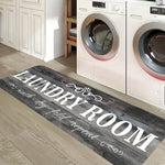 tapis antidérapant gris effet bois rustique entrée sol cuisine bain décoration champêtre