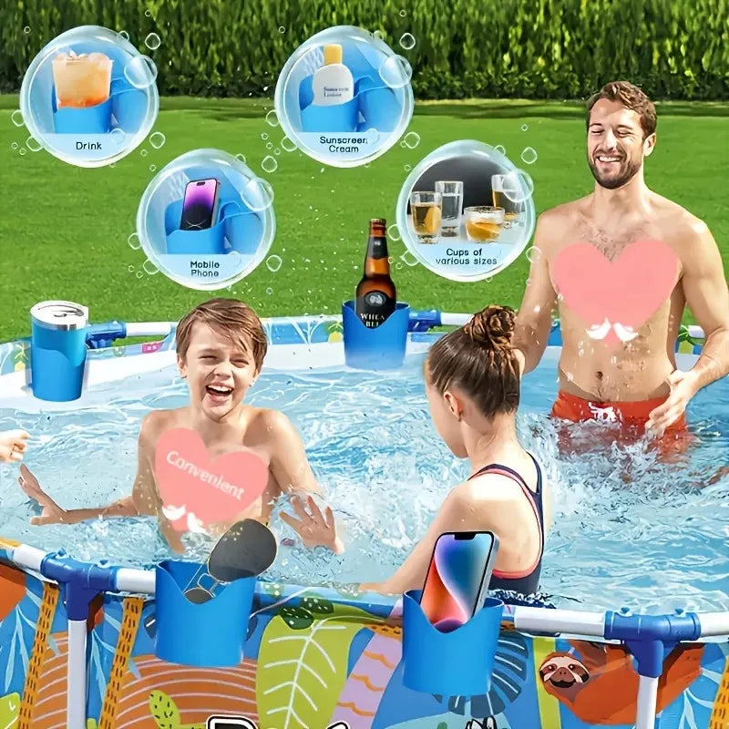 support verre téléphone piscine adhésif eau bleu pratique résistantextérieur sport nautique