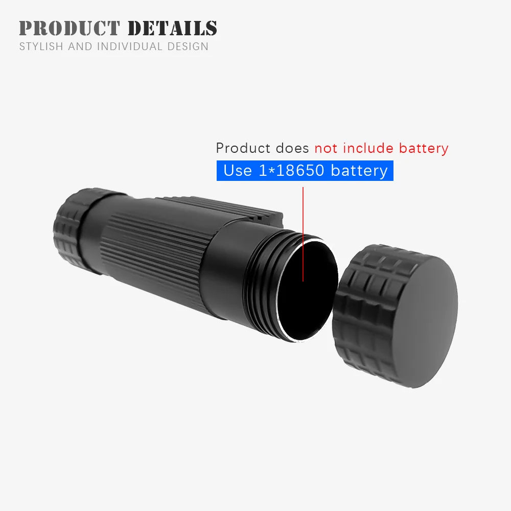 lampe frontale noire led charge usb rohs camping fishing moderne