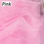 tulle fin bleu clair rose noir gaze blanche élégant délicat translucide bricolage robe coiffure