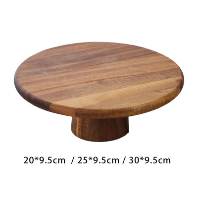 Présentoir à gâteaux en bois plateau fromage rouge déco intérieur
