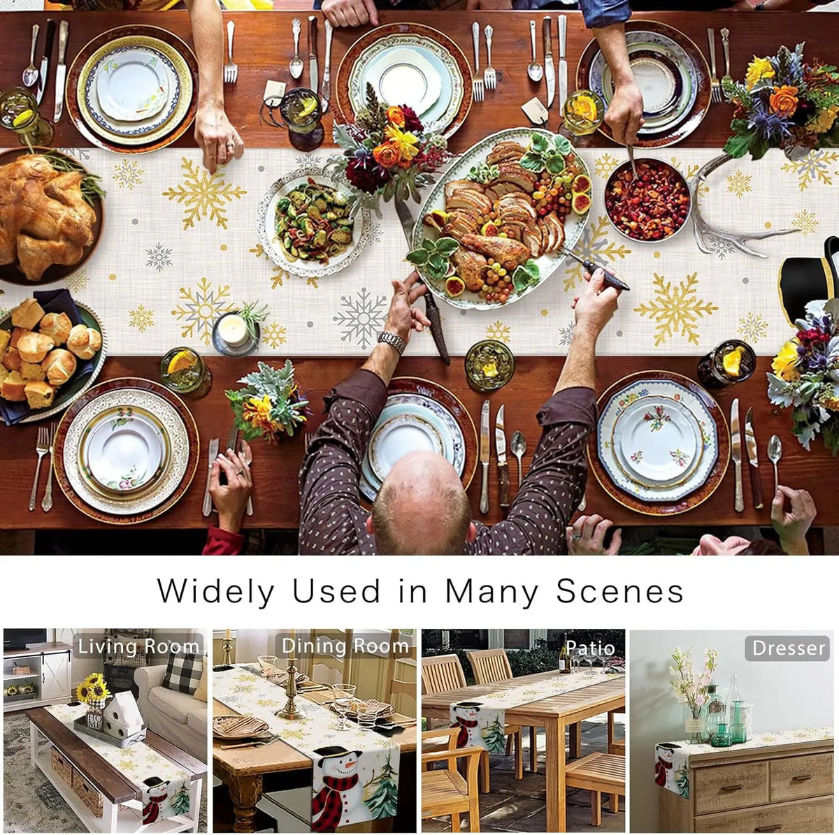 Assiette élégante et festive pour un repas convivial, avec de délicieux plats colorés et des décorations de Noël sur une table en bois, accompagnée de différents éléments de décoration d'intérieur comme un salon, une salle à manger, un patio et un meuble.