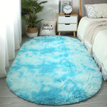 tapis gris blanc rose bleu moderne doux fourré chambre salon oval 100 polyester