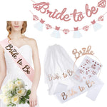 décoration mariage bannière bride to be ceinture tulle confettis diadème accessoires fiançailles