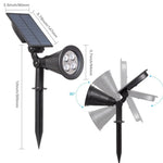 projecteur solaire led moderne jardin noir ip44 protection abs matériaux
