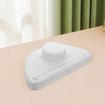 coussin massage tête blanc texture lisse moderne fixe face down relaxation spa salon