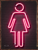 panneau lumineux néon silhouettes humaines kids area cocktail wifi opacité moderne câble alimentation