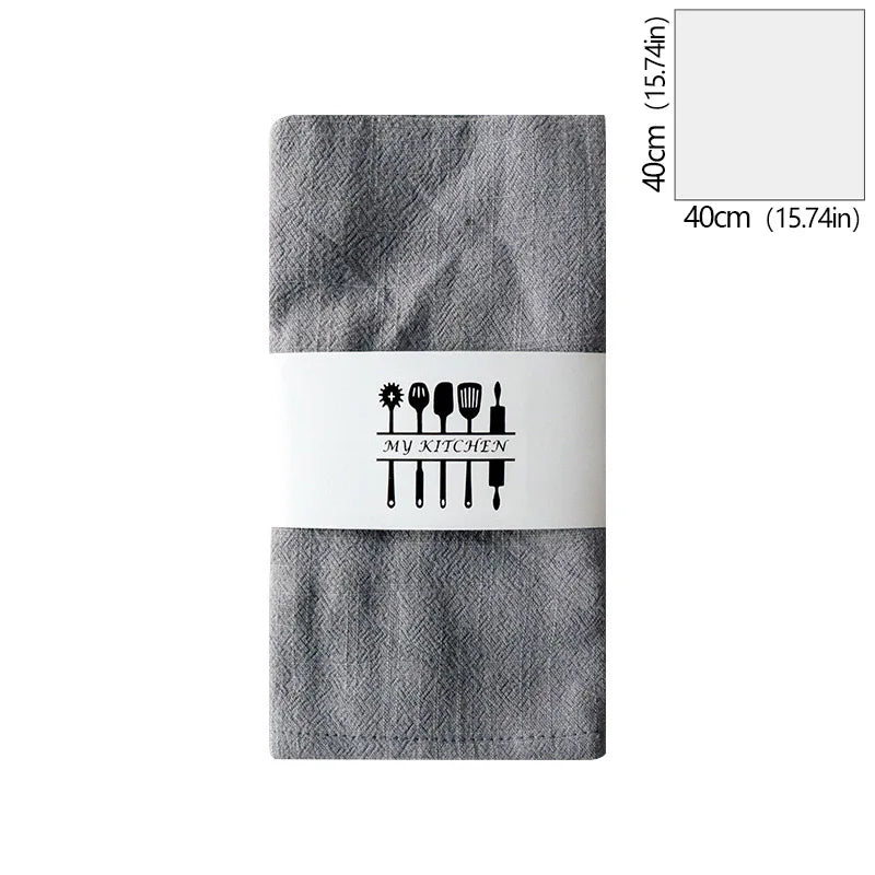 serviettes table coton texture lin moderne vert jaune gris rose beige blanc opaques clips