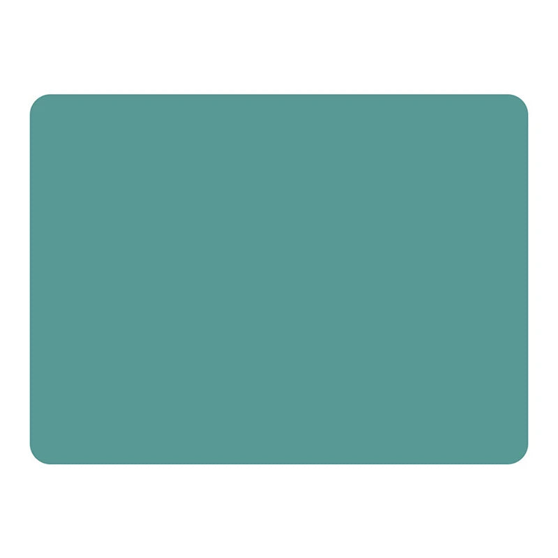 tapis table silicone moderne 40x30cm bleu gris vert jaune rose marronclair uni opaquet