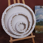 cadre peinture blanc toile coton classique bois peinture vintage dessin