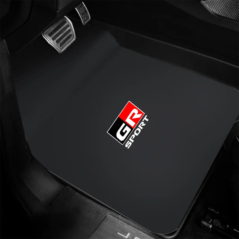 tapis sol voiture sport noir rouge logo gr sport ensemble pièces avantarrière