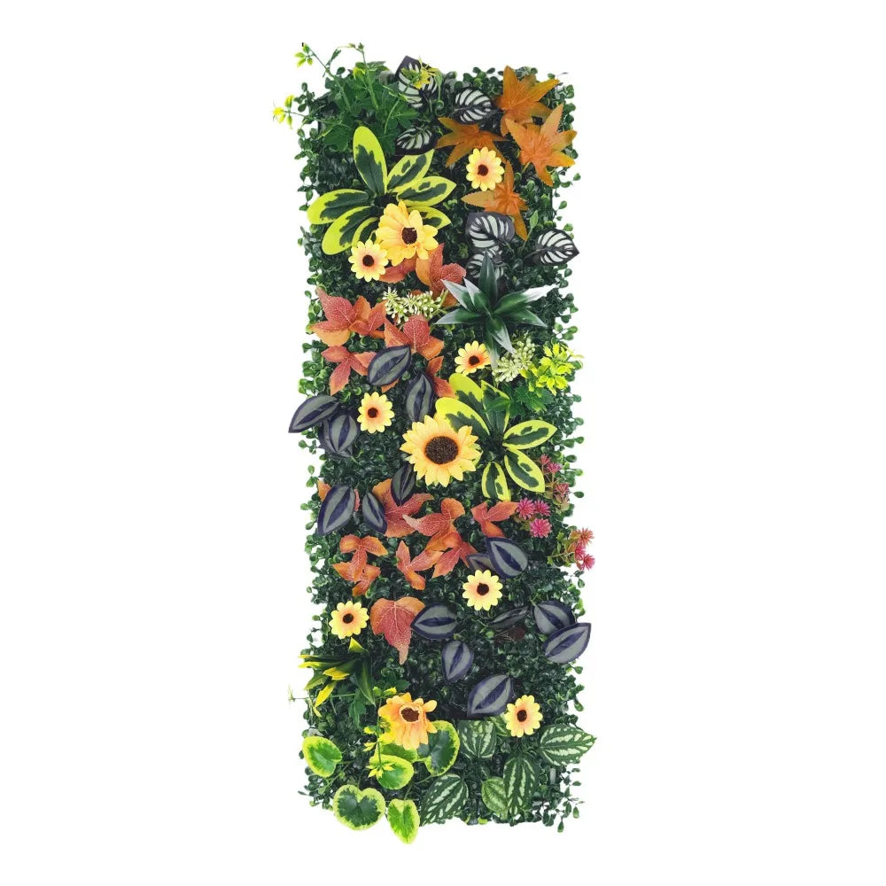 panneau mural végétal artificiel décoration maison feuilles fleurs moderne naturel tapis eucalyptus sans arrosage