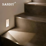 applique murale led encastrée détecteur mouvement blanc moderne éclairage escalier couloir cuisine intérieur