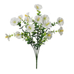 bouquet fleurs artificielles violettes blanches jaunes rouges petunia modernes decoration maison mariage anniversaire 35cm