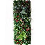 plante artificielle décorative fleurs rouges blanches jardin intérieur extérieur
