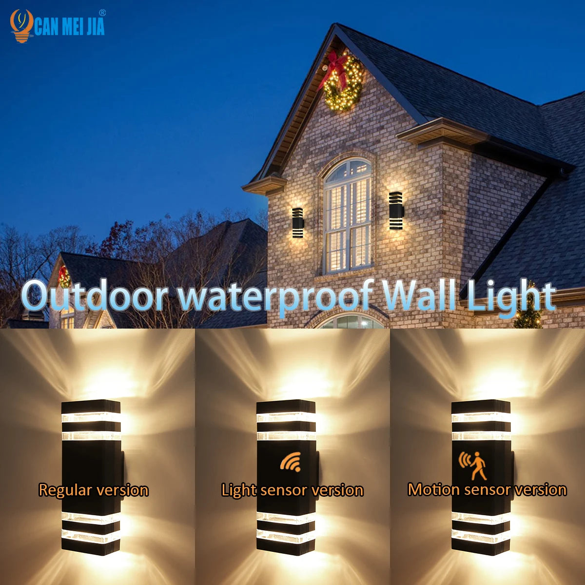 lampe murale extérieure moderne noire transparente rayures horizontales 249 2000 lumens led
