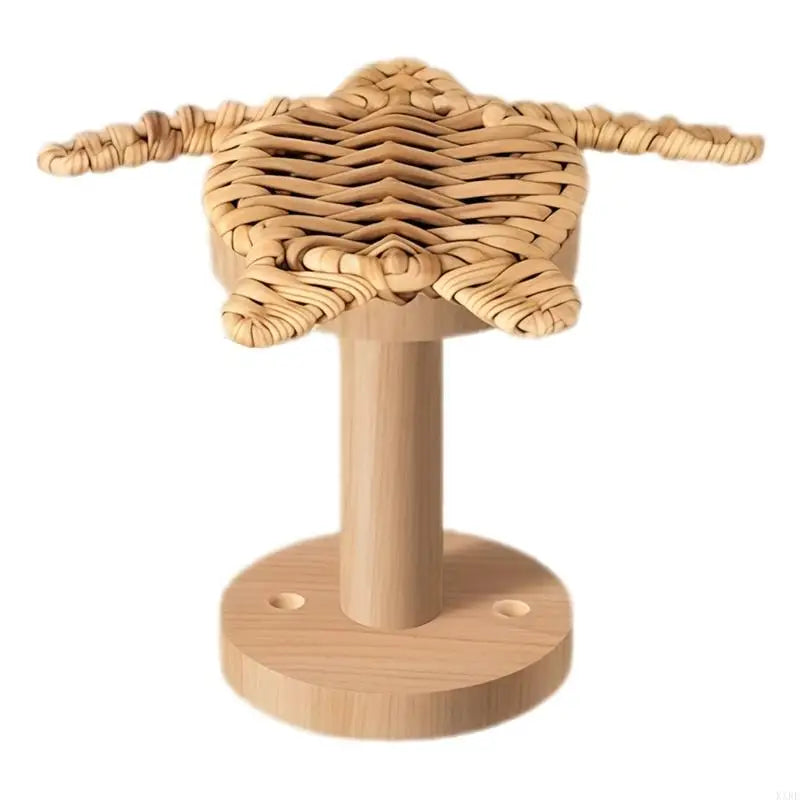 pince rideau tressée tortue naturelle beige artisanale rustique opaque fenêtre salon