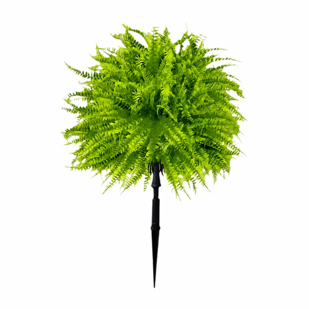 décoration extérieure plante artificielle rouge verte fixée accrochée moderne minimaliste feuilles fleurs simple branche