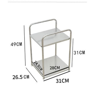 table d'appoint moderne minimaliste argentée plateau transparent structure métallique inoxydable hauteur 49cm largeur 28cm