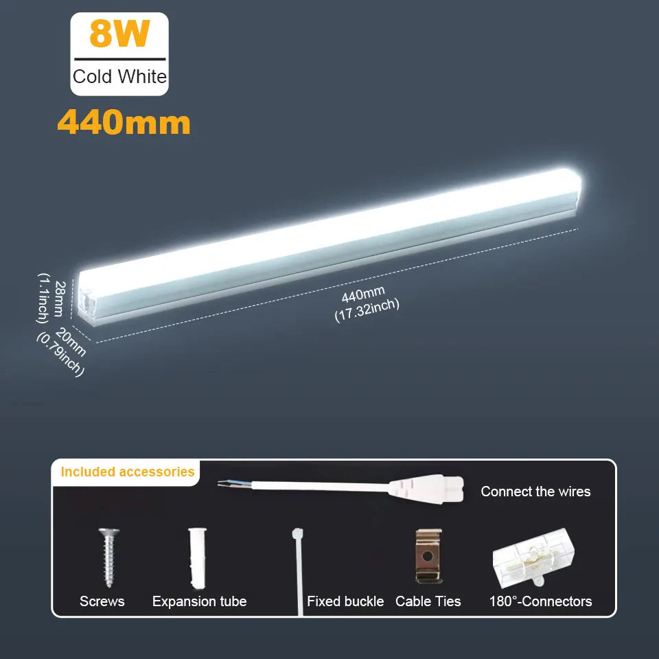 lampe led hexagonale blanc moderne clips vis tube expansion boucle ruban adhésif connecteurs 180