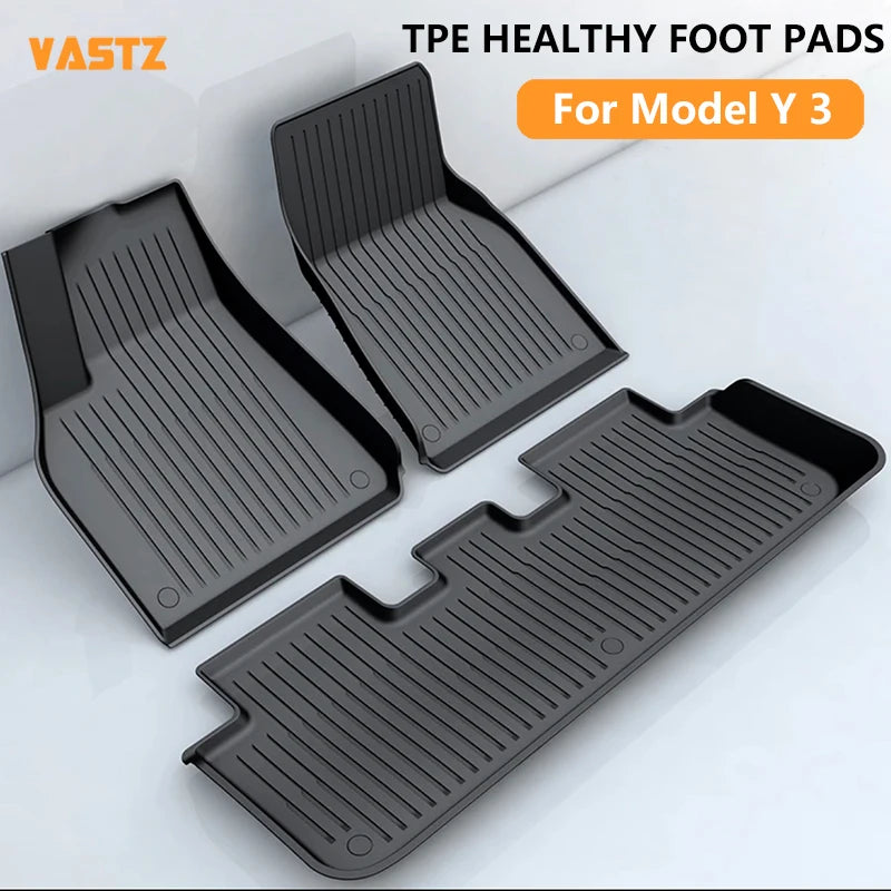 tapis sol voiture noir rayures horizontales moderne imperméable antibruit antidérapant
