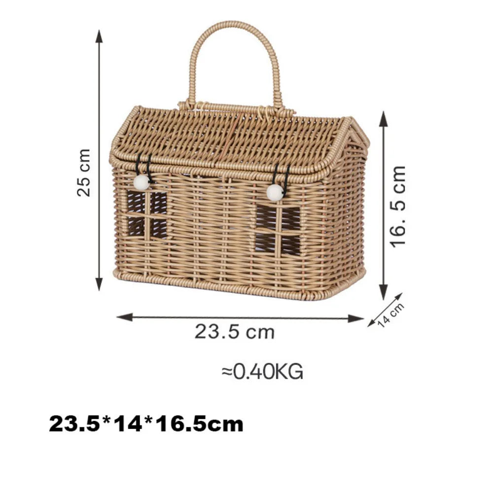 paniers osier tressés traditionnels empilables marron clair utilisation multiple respectueux environnement poignées osier