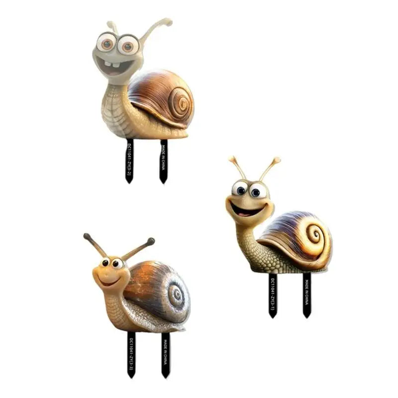 panneau decoratif escargots oiseaux cartoon eyelets exterieur jardin ornement adresse