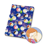 tissu imprimé disney mickey minnie harry potter polyester coton bleu blanc rouge vert