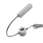 lampe industrielle led bras flexible prise electrique grey blanc fonctionnelle