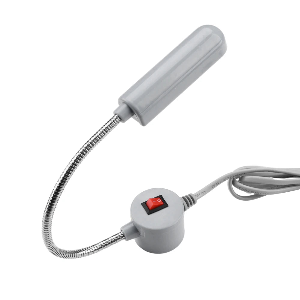 lampe industrielle led bras flexible prise electrique grey blanc fonctionnelle