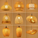 lampe suspendue tissage rotin naturel moderne rustique câble électrique socle noir pièces fixation 90