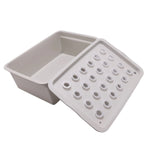 kit hydroponique culture plantes boîtes plantation trous pot fleur jardin bois blanc gris