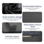 coussin d'appui bras velours noir mousse mémoire forme ajustable confortable adultes