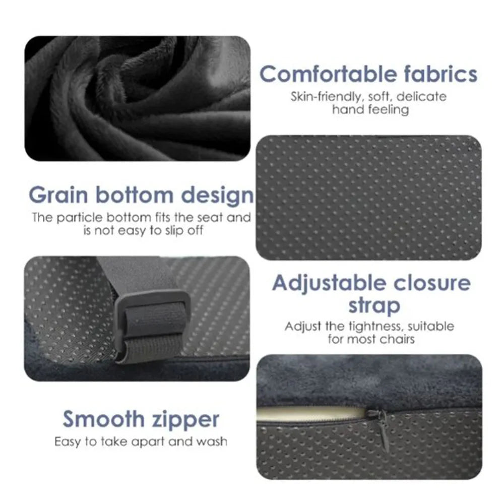 coussin d'appui bras velours noir mousse mémoire forme ajustable confortable adultes