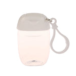 bouteilles rechargeables transparentes modernes couleurs variées anneaux fixation pratique distributeurs savon main cosmétiques alcool