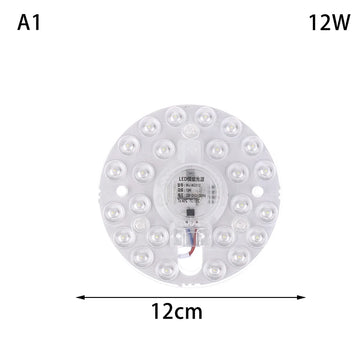 lumière led plaque ronde blanc moderne points lumineux 12w 18w 24w 36w