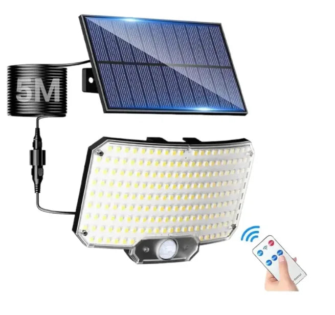 projecteur solaire led détecteur mouvement ip65 moderne mural noir blanc bleu grille led 3000mAh