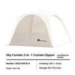 tente camping automatique imperméable grande capacité table chaises pliantes extérieur gris