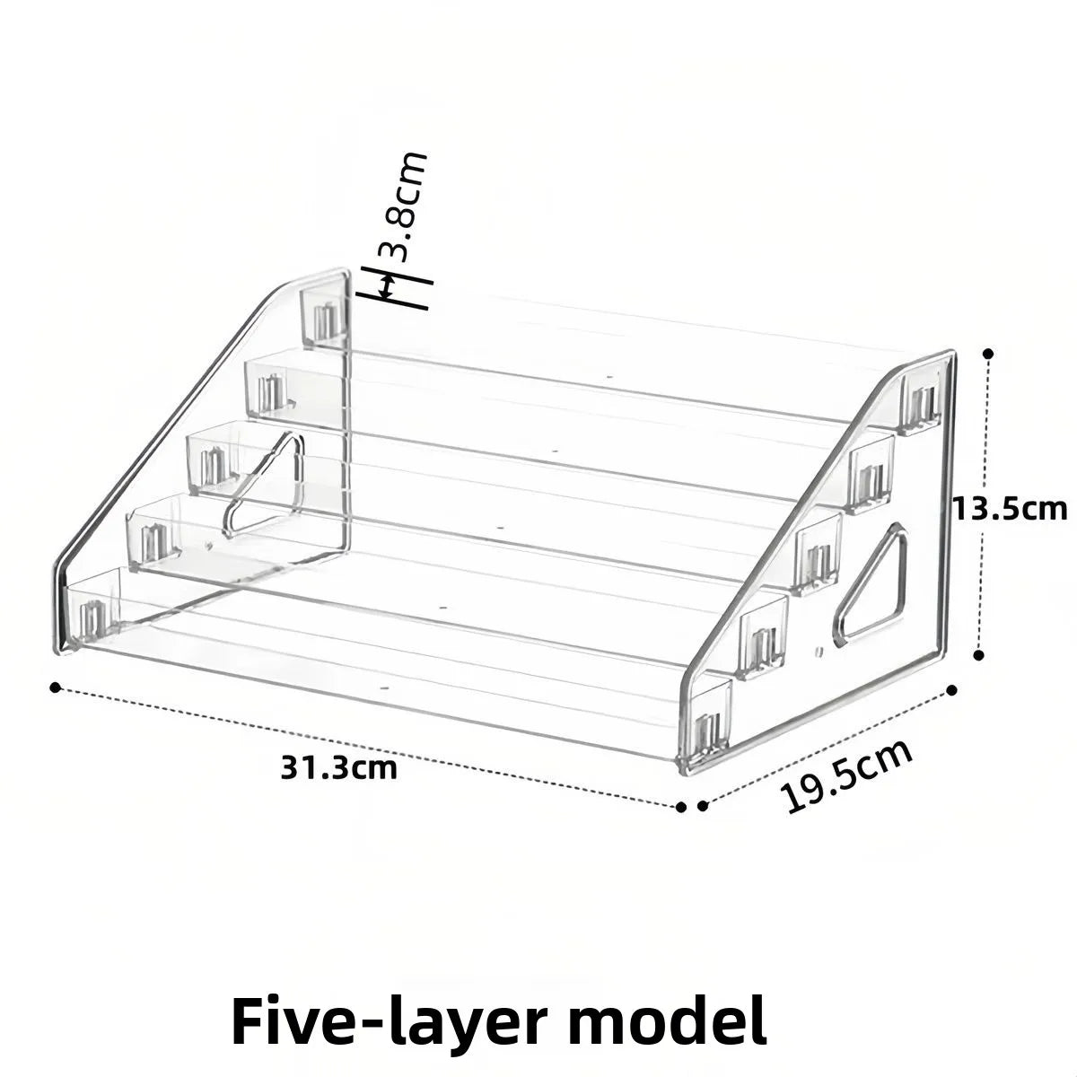 présentoir cd transparent moderne étages rangement dvd clips boîtes stockage acrylic