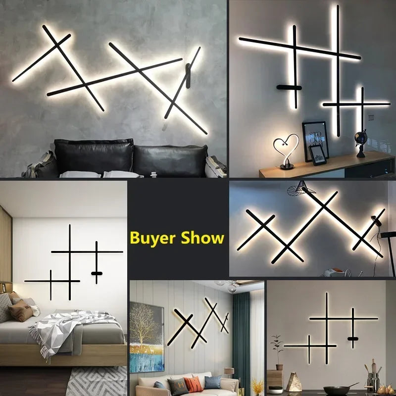 lampe murale led moderne minimaliste blanc noir certifiée rohs ccc cqc ul vde