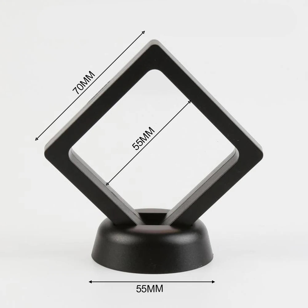présentoir bijoux moderne transparent noir blanc support rotatif minimaliste 10 pièces