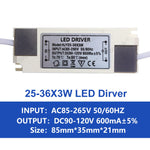 driver led blanc bleu moderne constant current 3w 30w 85 265v